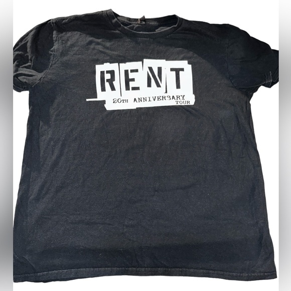 RENT Other - Men’s- RENT 20th Anniversary Tour Black Tee- Sz L- EUC 🎭